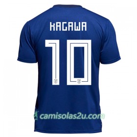 Camisolas de Futebol Japão Kagawa 10 Equipamento Principal Copa do Mundo 2018 Manga Curta
